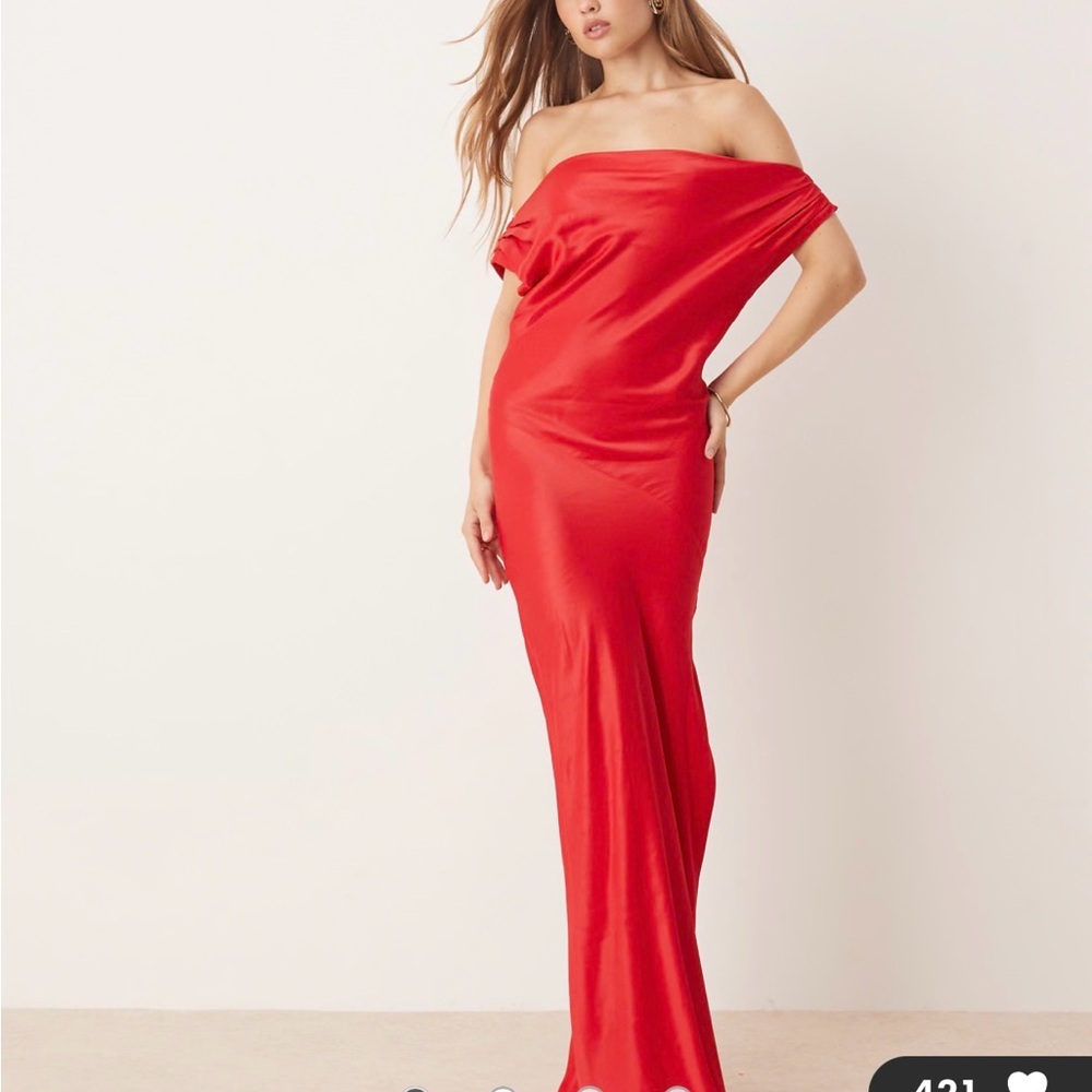 ASOS Red One Shoulder Dress